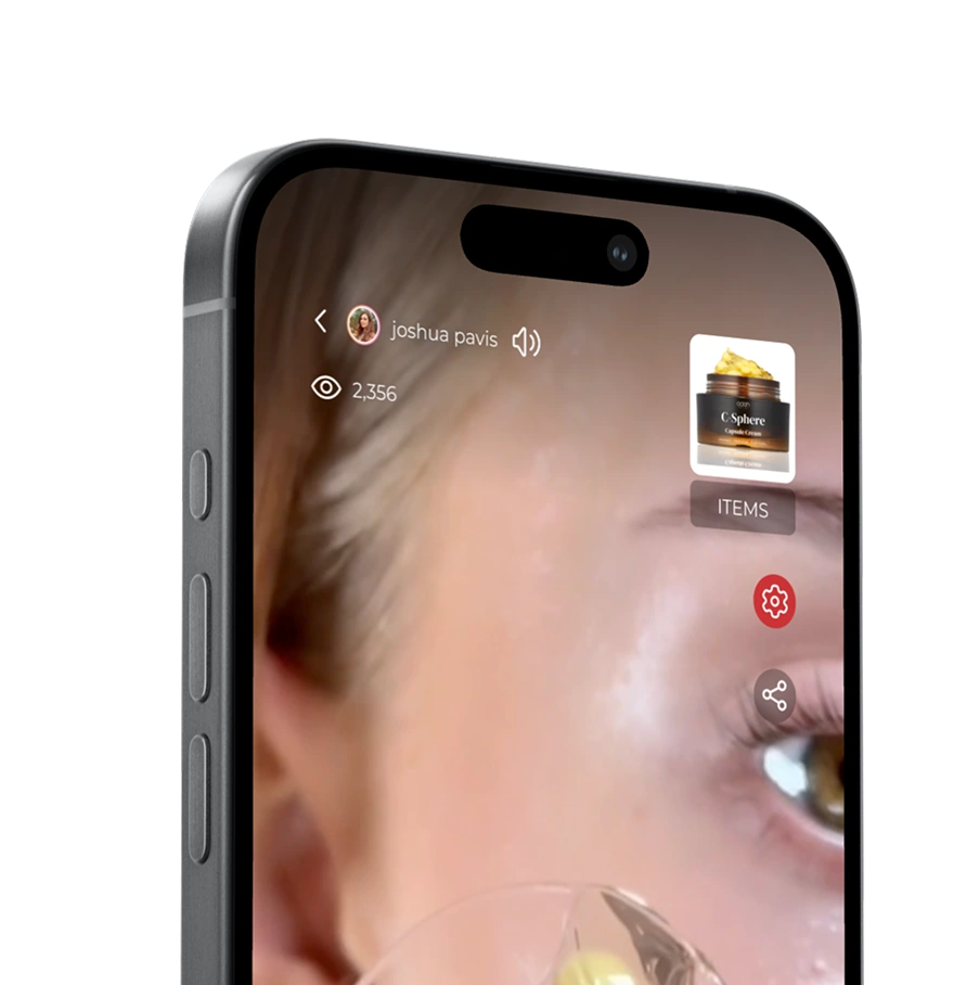 iPhone live shopping